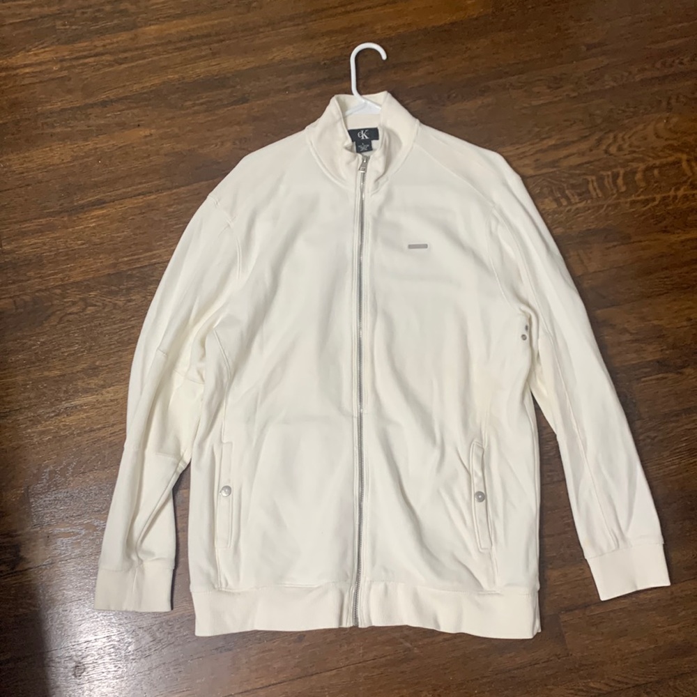 Calvin Klein Sail-Colored Zippered Sweatshirt